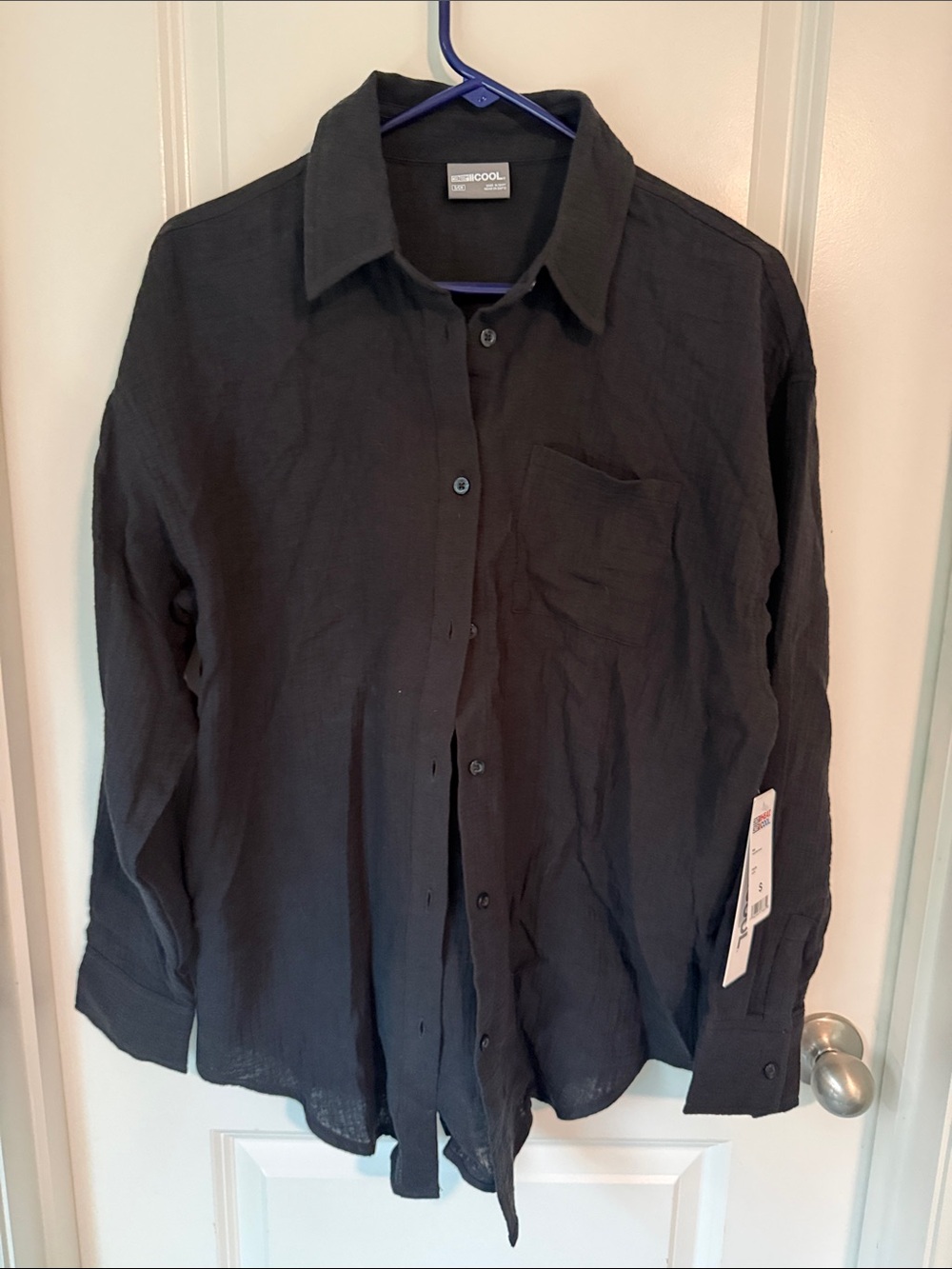 Black button up